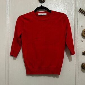 Super Stretchy Red Zara Sweater | Size Small